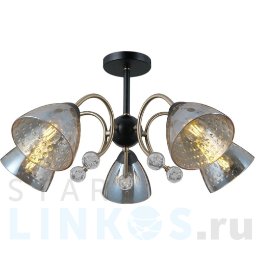 Купить Потолочная люстра Illumico IL0230-5CSQ-29 BK AB за 5 580 руб. в Туле Купить с доставкой Потолочная люстра Illumico IL0230-5CSQ-29 BK AB в Туле