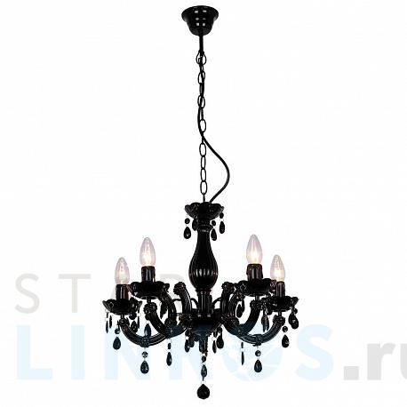 Купить Подвесная люстра Zumaline Magnolia RLD94016-5B за 14 970 руб. в Туле фото 2 Купить с доставкой Подвесная люстра Zumaline Magnolia RLD94016-5B в Туле фото 2