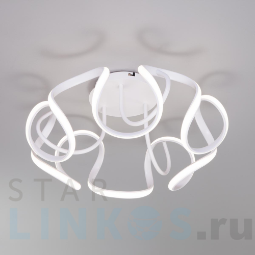 Купить Потолочный светодиодный светильник Eurosvet Alstroemeria 90238/1 белый за 28 000 руб. в Туле Купить с доставкой Потолочный светодиодный светильник Eurosvet Alstroemeria 90238/1 белый в Туле