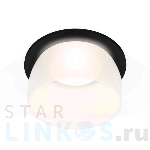 Купить с доставкой Комплект встраиваемого светильника Ambrella light Techno Spot XC7622047 SBK/FR черный песок/белый матовый (C7622, N7177) в Туле
