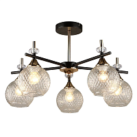 Купить Потолочная люстра IMEX MD.4892-5-S COFFEE+FGD в Туле