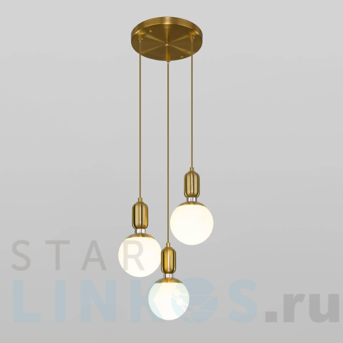 Купить с доставкой Подвесной светильник Eurosvet 50151/3 латунь в Туле