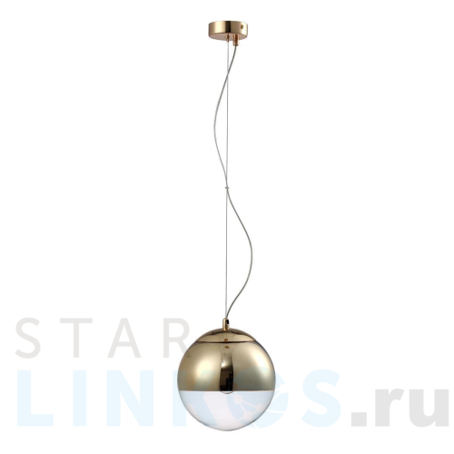 Купить Подвесной светильник Crystal Lux Helado SP1 D200 Gold за 5 600 руб. в Туле Купить с доставкой Подвесной светильник Crystal Lux Helado SP1 D200 Gold в Туле