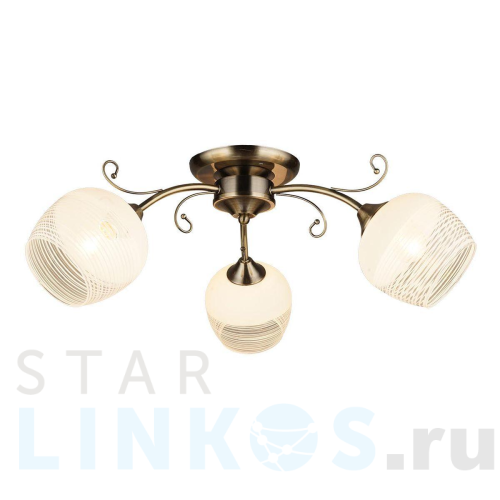 Купить Потолочная люстра IMEX MD.4036-3-S AB за 3 410 руб. в Туле Купить с доставкой Потолочная люстра IMEX MD.4036-3-S AB в Туле