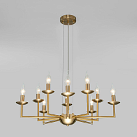 Купить Подвесная люстра Eurosvet Cariso 60150/10 латунь в Туле