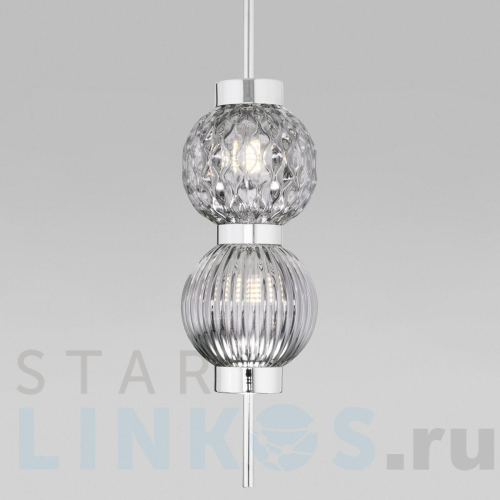 Купить Подвесной светильник Eurosvet Plaza 50186/2 хром за 12 400 руб. в Туле Купить с доставкой Подвесной светильник Eurosvet Plaza 50186/2 хром в Туле