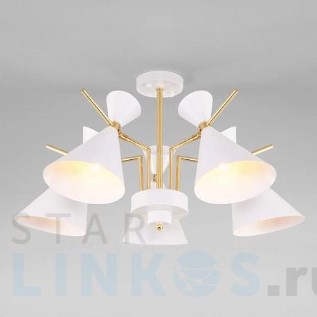 Купить Потолочная люстра Eurosvet Apart 70114/5 белый за 18 400 руб. в Туле фото 2 Купить с доставкой Потолочная люстра Eurosvet Apart 70114/5 белый в Туле фото 2