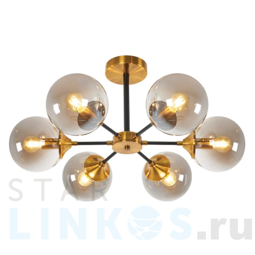 Купить Потолочная люстра MyFar Fisher MR1741-6C за 9 995 руб. в Туле Купить с доставкой Потолочная люстра MyFar Fisher MR1741-6C в Туле