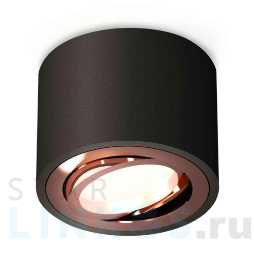 Купить с доставкой Комплект накладного светильника Ambrella light Techno Spot XS7511005 SBK/PPG черный песок/золото розовое полированное (C7511, N7005) в Туле
