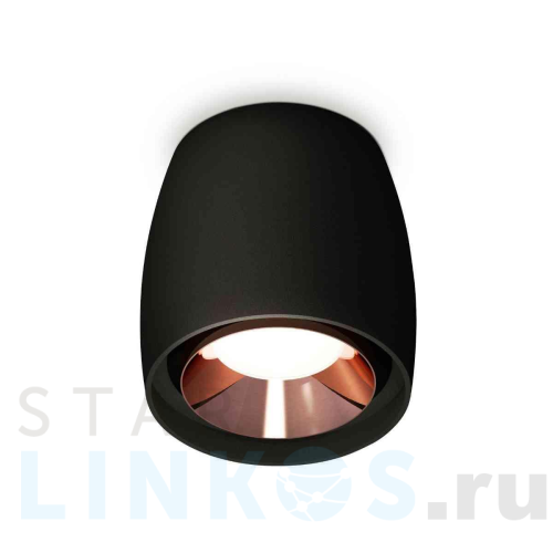 Купить с доставкой Комплект накладного светильника Ambrella light Techno Spot XS1142005 SBK/PPG черный песок/золото розовое полированное (C1142, N7035) в Туле