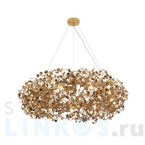 Купить с доставкой Подвесная люстра Crystal Lux GARDEN SP9 D800 GOLD в Туле