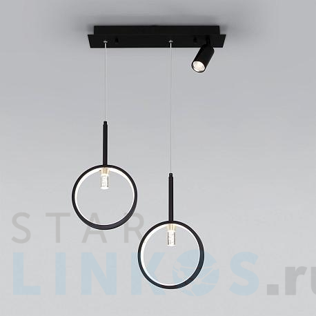 Купить Подвесной светодиодный светильник Eurosvet Verge 90249/3 черный за 10 800 руб. в Туле фото 2 Купить с доставкой Подвесной светодиодный светильник Eurosvet Verge 90249/3 черный в Туле фото 2