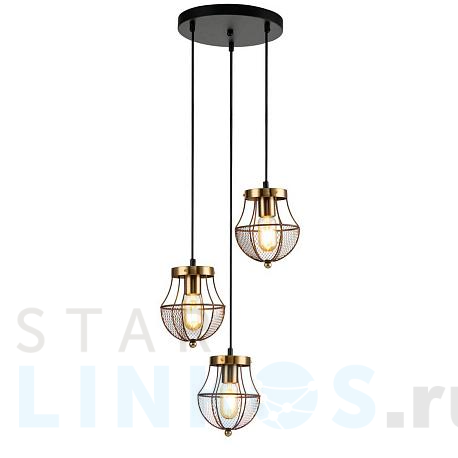 Купить Подвесная люстра Indigo Pallo 10011/3P Gold V000189 за 19 750 руб. в Туле фото 2 Купить с доставкой Подвесная люстра Indigo Pallo 10011/3P Gold V000189 в Туле фото 2