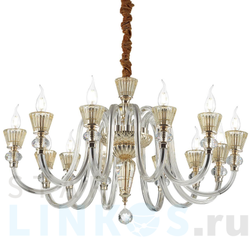Купить Подвесная люстра Ideal Lux Strauss SP12 140612 за 196 560 руб. в Туле Купить с доставкой Подвесная люстра Ideal Lux Strauss SP12 140612 в Туле