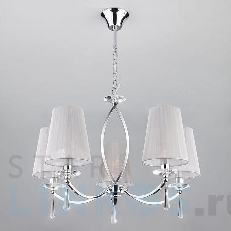 Купить Подвесная люстра Eurosvet 60079/5 хром за 18 400 руб. в Туле фото 2 Купить с доставкой Подвесная люстра Eurosvet 60079/5 хром в Туле фото 2