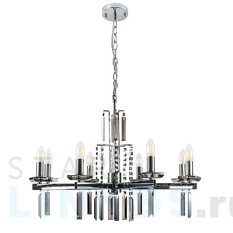 Купить Подвесная люстра Crystal Lux Marron SP8 Chrome за 22 900 руб. в Туле фото 2 Купить с доставкой Подвесная люстра Crystal Lux Marron SP8 Chrome в Туле фото 2