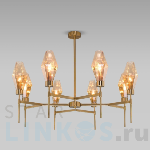 Купить Потолочная люстра Eurosvet 60143/8 латунь за 34 000 руб. в Туле Купить с доставкой Потолочная люстра Eurosvet 60143/8 латунь в Туле