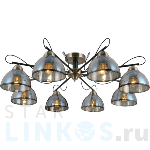 Купить Потолочная люстра Illumico IL0251-8CSQ-79 BK AB за 11 980 руб. в Туле Купить с доставкой Потолочная люстра Illumico IL0251-8CSQ-79 BK AB в Туле