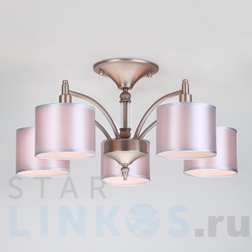 Купить Подвесная люстра Eurosvet 60080/5 сатин-никель за 14 200 руб. в Туле Купить с доставкой Подвесная люстра Eurosvet 60080/5 сатин-никель в Туле