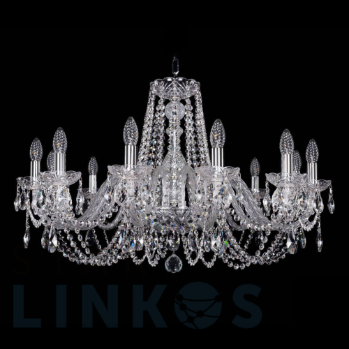 Купить Подвесная люстра Bohemia Ivele 1402/12/300 Ni за 58 858 руб. в Туле Купить с доставкой Подвесная люстра Bohemia Ivele 1402/12/300 Ni в Туле