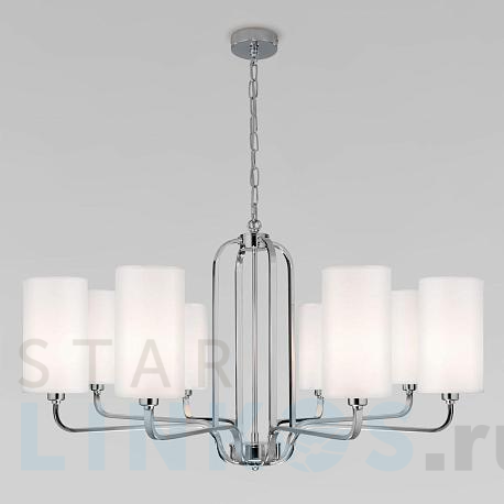 Купить Подвесная люстра Eurosvet Purezza 60128/8 хром за 27 800 руб. в Туле фото 2 Купить с доставкой Подвесная люстра Eurosvet Purezza 60128/8 хром в Туле фото 2