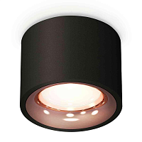 Купить Комплект накладного светильника Ambrella light Techno Spot XS7511025 SBK/PPG черный песок/золото розовое полированное (C7511, N7015) в Туле