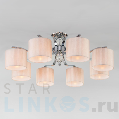 Купить Потолочная люстра Eurosvet Shantel 60111/8 хром за 16 901 руб. в Туле Купить с доставкой Потолочная люстра Eurosvet Shantel 60111/8 хром в Туле