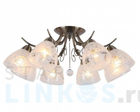 Купить Потолочная люстра Omnilux Casagliana OML-53807-08 за 11 550 руб. в Туле фото 2 Купить с доставкой Потолочная люстра Omnilux Casagliana OML-53807-08 в Туле фото 2