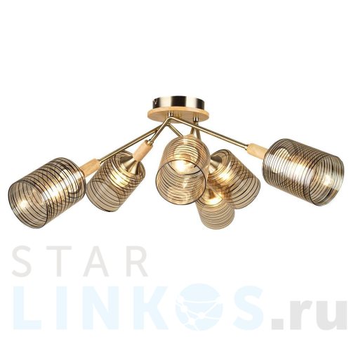 Купить с доставкой Потолочная люстра IMEX MD.4536-6-S AB в Туле