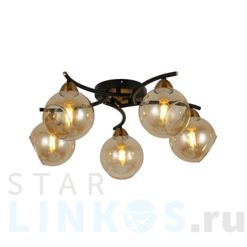 Купить Потолочная люстра Hiper Indira H182-5 за 8 540 руб. в Туле Купить с доставкой Потолочная люстра Hiper Indira H182-5 в Туле