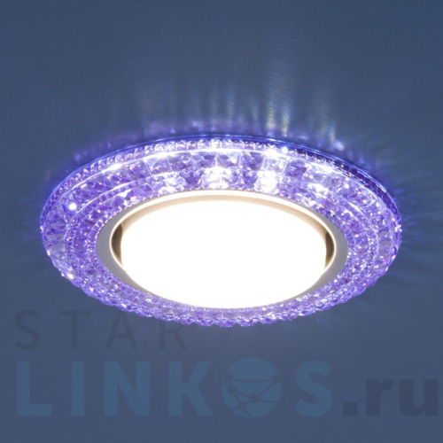 Купить с доставкой Встраиваемый светильник Elektrostandard 3030 GX53 VL фиолетовый a035179 в Туле