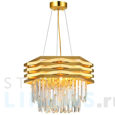 Купить Подвесная люстра Natali Kovaltseva Spear 76013/10C Gold за 20 759 руб. в Туле фото 2 Купить с доставкой Подвесная люстра Natali Kovaltseva Spear 76013/10C Gold в Туле фото 2