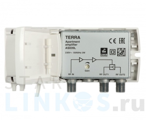 Купить Усилитель домовой 1-69к. 20дБ 100дБмВ Terra AS039 2 выхода за 2 015 руб. в Туле Купить с доставкой Усилитель домовой 1-69к. 20дБ 100дБмВ Terra AS039 2 выхода в Туле