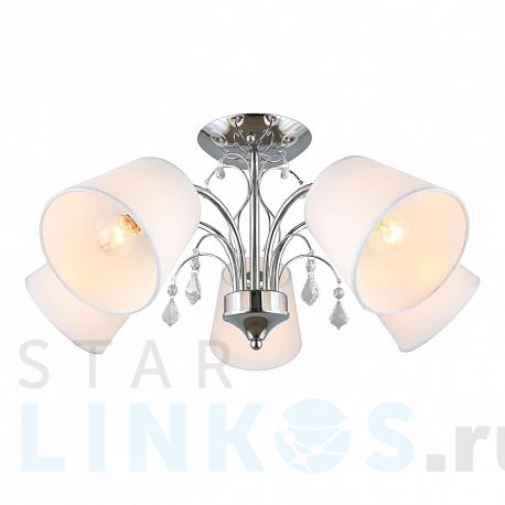 Купить Потолочная люстра Omnilux Novello OML-56307-05 за 6 890 руб. в Туле фото 2 Купить с доставкой Потолочная люстра Omnilux Novello OML-56307-05 в Туле фото 2