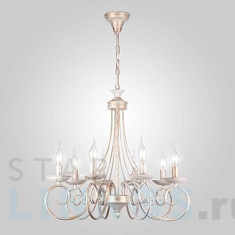 Купить Подвесная люстра Eurosvet 22404/8 белый с золотом за 13 800 руб. в Туле фото 2 Купить с доставкой Подвесная люстра Eurosvet 22404/8 белый с золотом в Туле фото 2