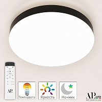 Купить Потолочный светодиодный светильник Arte Perfetto Luce Toscana 3315.XM-60W Black в Туле