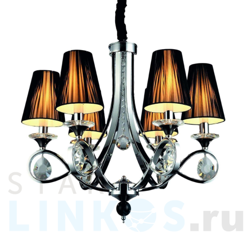 Купить Подвесная люстра Lumina Deco Negrio LDP 8903-6 за 23 800 руб. в Туле Купить с доставкой Подвесная люстра Lumina Deco Negrio LDP 8903-6 в Туле