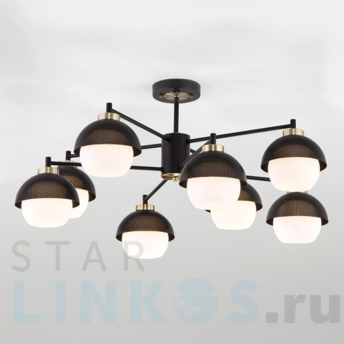 Купить Потолочная люстра Eurosvet 70106/8 черный за 24 900 руб. в Туле Купить с доставкой Потолочная люстра Eurosvet 70106/8 черный в Туле