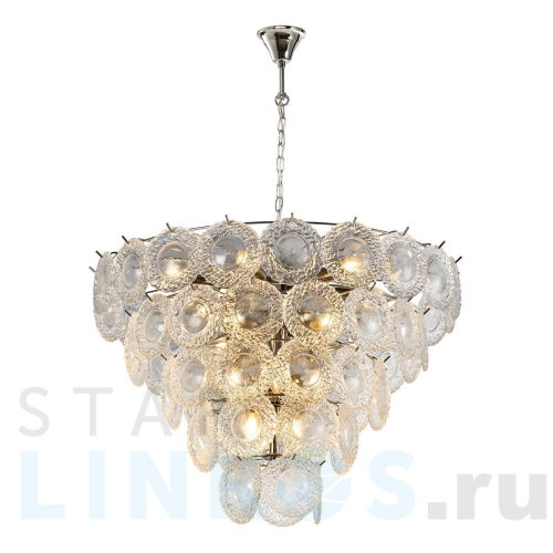 Купить Подвесная люстра iLamp Rockfeller P2549-18 NIC за 72 790 руб. в Туле Купить с доставкой Подвесная люстра iLamp Rockfeller P2549-18 NIC в Туле