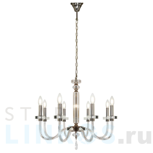 Купить Подвесная люстра iLamp Vibe P9474-8 Nickel за 42 390 руб. в Туле Купить с доставкой Подвесная люстра iLamp Vibe P9474-8 Nickel в Туле