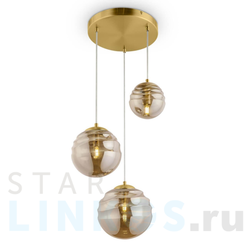 Купить с доставкой Подвесная люстра Maytoni Vinare P074PL-03BS в Туле