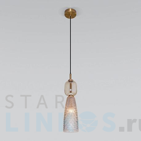 Купить Подвесной светильник Eurosvet Glossy 50211/1 янтарный за 7 550 руб. в Туле фото 2 Купить с доставкой Подвесной светильник Eurosvet Glossy 50211/1 янтарный в Туле фото 2