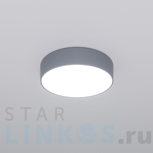 Купить с доставкой Потолочный светодиодный светильник Eurosvet Entire 90318/1 серый в Туле