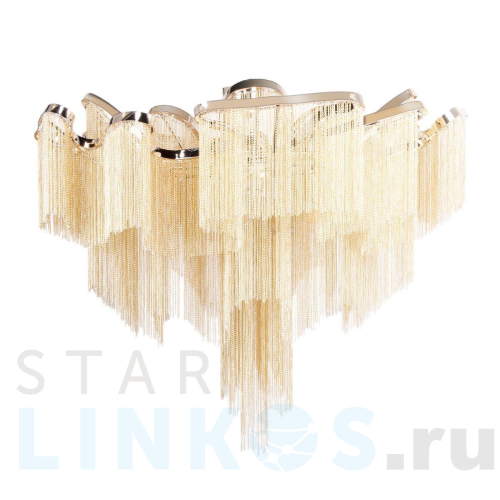 Купить Потолочная люстра Loft IT Stream 10208/1000C Gold за 120 340 руб. в Туле Купить с доставкой Потолочная люстра Loft IT Stream 10208/1000C Gold в Туле