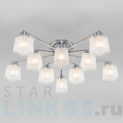 Купить с доставкой Потолочная люстра Eurosvet Delfi 30162 хром в Туле