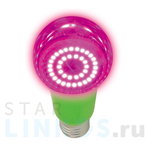 Купить с доставкой Лампа светодиодная для растений Uniel E27 8W прозрачная LED-A60-8W/SPSB/E27/CL PLP30GR UL-00004581 в Туле