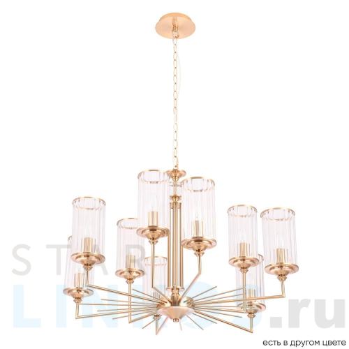 Купить Подвесная люстра Crystal Lux Gloria SP9 Brass за 38 900 руб. в Туле Купить с доставкой Подвесная люстра Crystal Lux Gloria SP9 Brass в Туле
