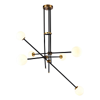 Купить Подвесная люстра Gerhort G31108/6BK+GD WT в Туле