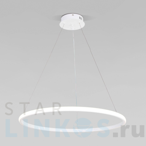 Купить Подвесной светодиодный светильник Eurosvet Collars 90264/1 белый за 9 860 руб. в Туле Купить с доставкой Подвесной светодиодный светильник Eurosvet Collars 90264/1 белый в Туле