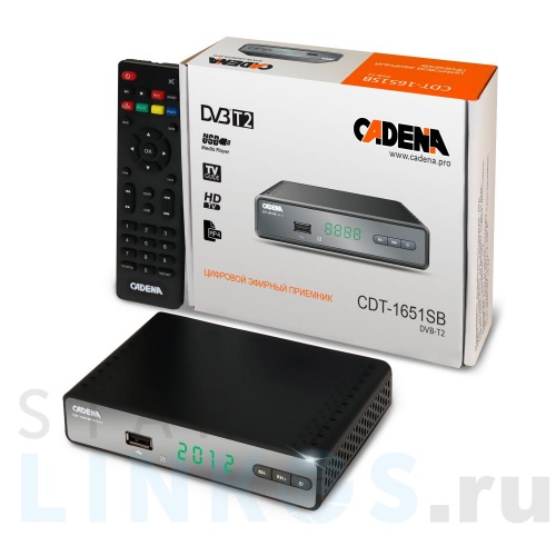 Купить Приемник цифровой эфирный CADENA CDT-1651SB DVB-T2 для телевизора фото 5